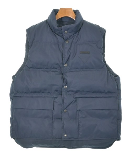 PRADA(プラダ)ダウンジャケット/ダウンベスト 紺 サイズ:52(XL位)/2200642616012