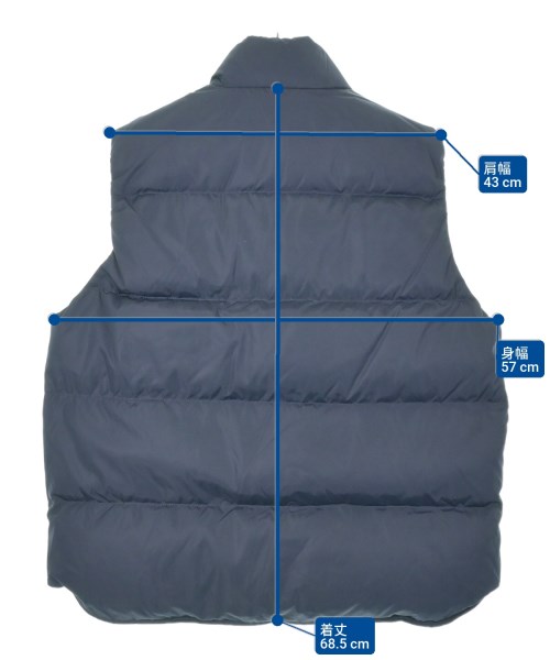 PRADA（プラダ）ダウンジャケット/ダウンベスト 紺 サイズ:52(XL位) メンズ/2200642616012