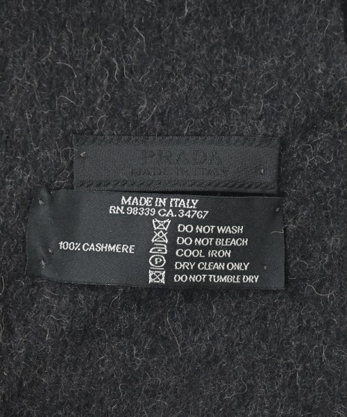 PRADA（プラダ）マフラー グレー サイズ:- メンズ/2200642776280