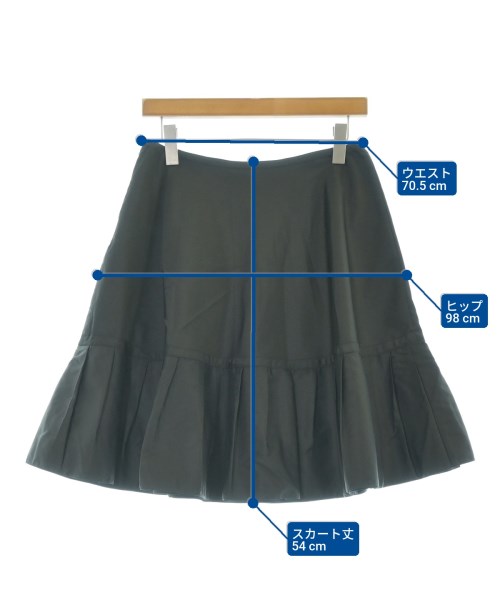 PRADA（プラダ）ひざ丈スカート 黒 サイズ:42(M位) レディース/2200643089044