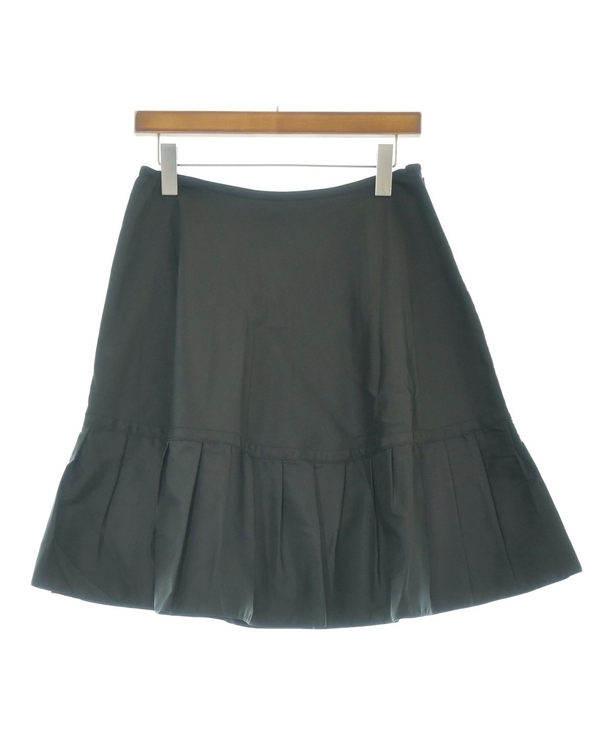 PRADA（プラダ）ひざ丈スカート 黒 サイズ:42(M位) レディース