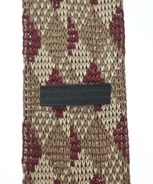 PRADA（プラダ）ネクタイ ベージュ サイズ:- メンズ/2200632774753