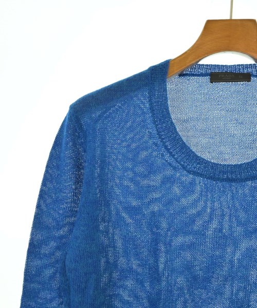 PRADA（プラダ）ニット・セーター 青 サイズ:52(XXL位) メンズ/2200643756106