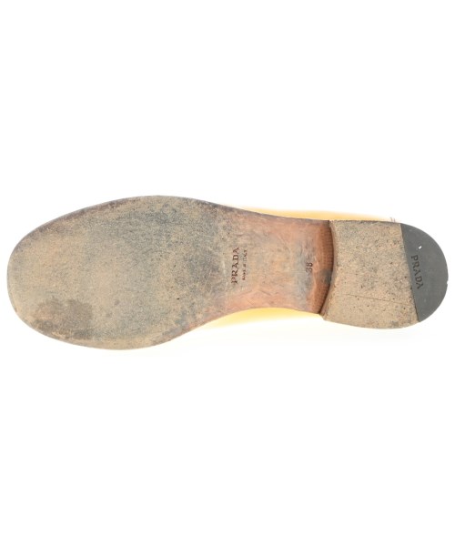 PRADA（プラダ）ビジネス・ドレスシューズ 黄 サイズ:EU38(24.5cm位) レディース/2200644002011