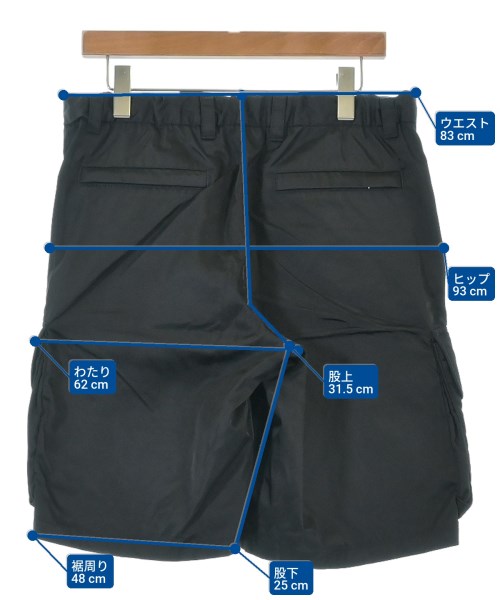 PRADA（プラダ）ショートパンツ 黒 サイズ:48(L位) メンズ/2200644080040