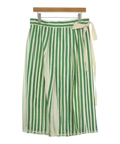 PRADA(プラダ)ひざ丈スカート 白 サイズ:44(S位)/2200644172028