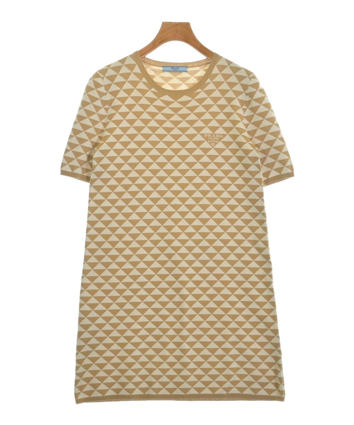 プラダ　ドレス　ワンピース　ベージュ PRADA（プラダ）ワンピース ベージュ サイズ:38(S位) レディース