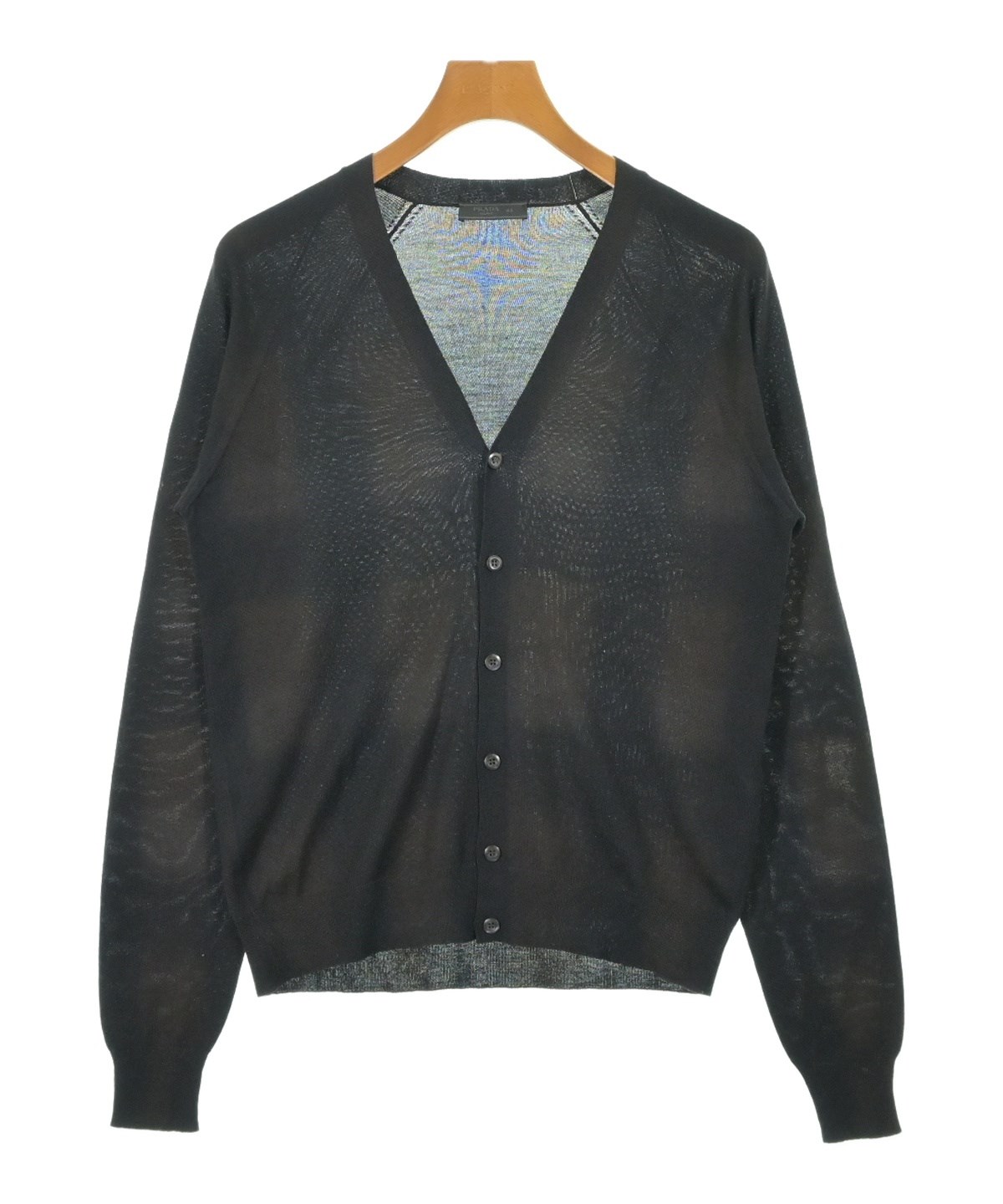 PRADA（プラダ）カーディガン 黒 サイズ:44(S位) メンズ/2200571589043