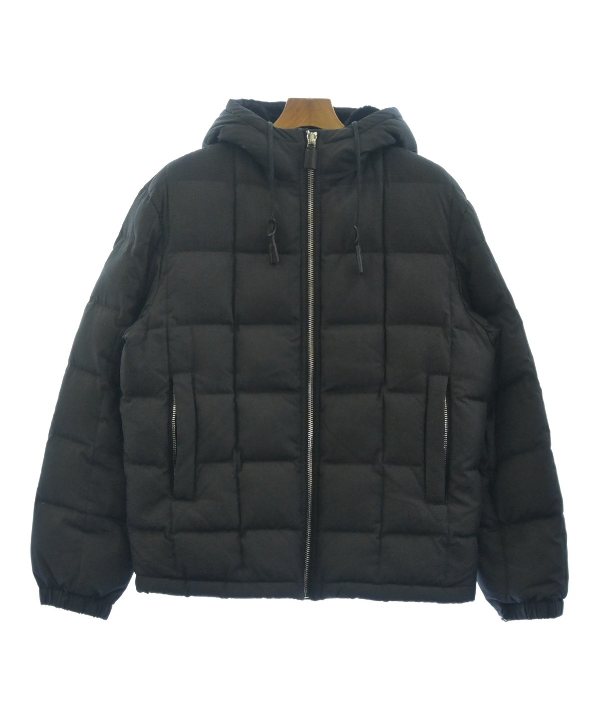 PRADA（プラダ）ダウンジャケット/ダウンベスト 黒 サイズ:S メンズ