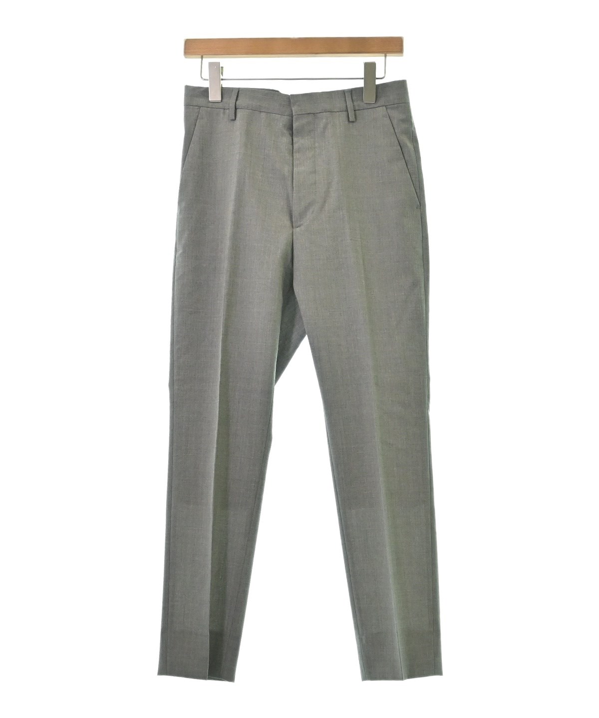 (705)PRADA プラダ パンツ スラックス 44 羊毛 グレー PRADA（プラダ）スラックス グレー サイズ:44(S位) メンズ