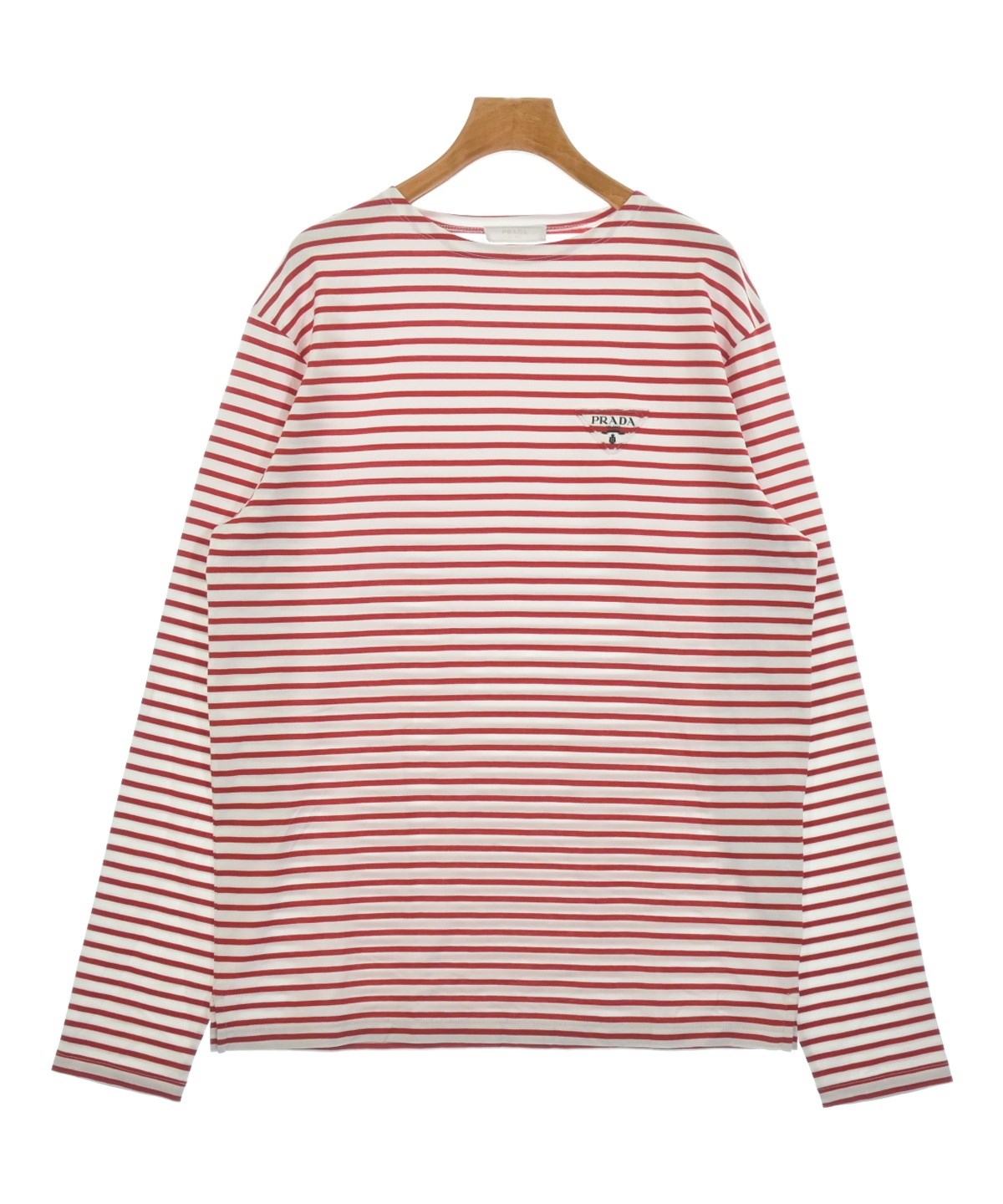PRADA（プラダ）Tシャツ・カットソー 赤 サイズ:M レディース