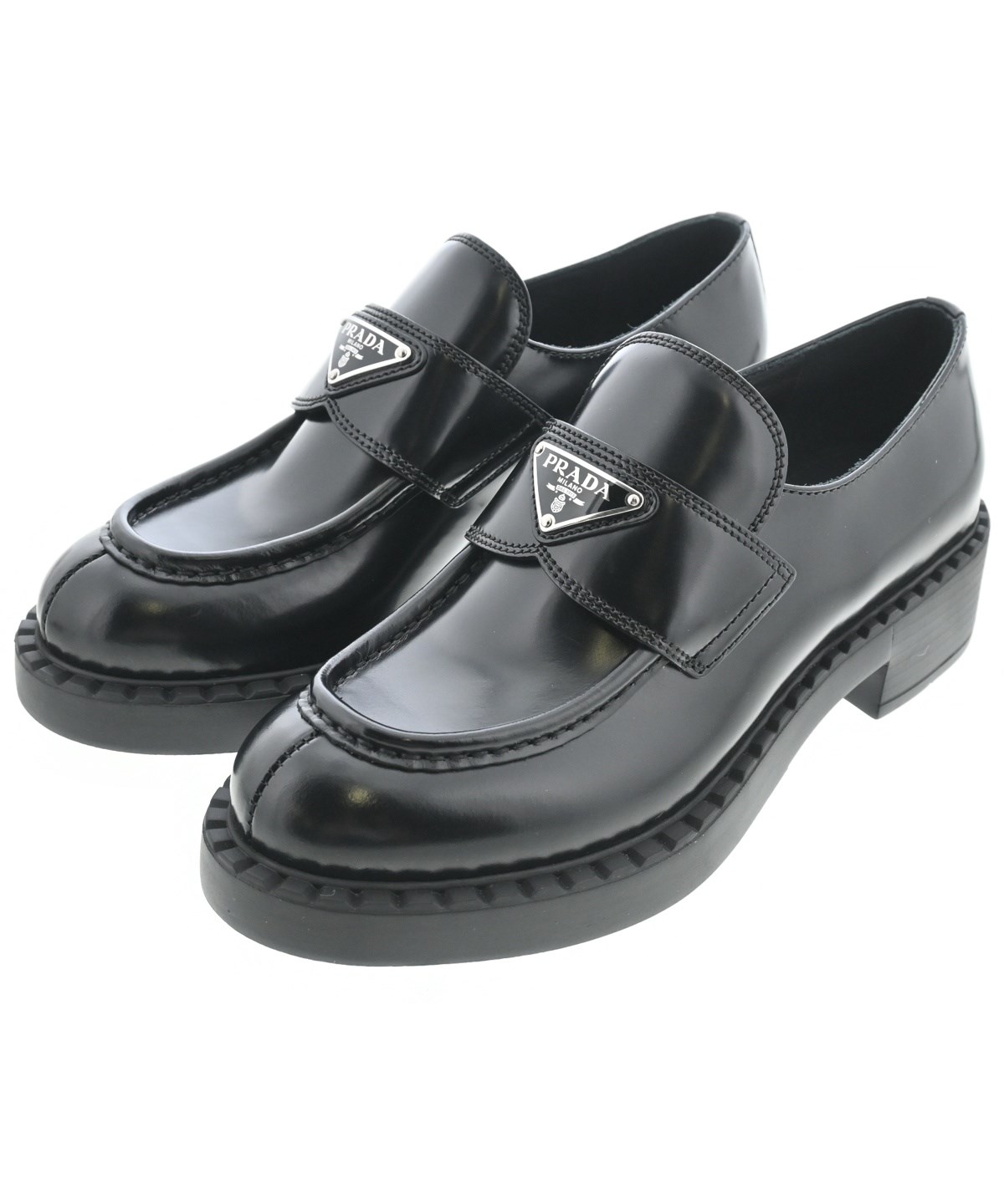 PRADA（プラダ）ビジネス・ドレスシューズ 黒 サイズ:EU37 1/2
