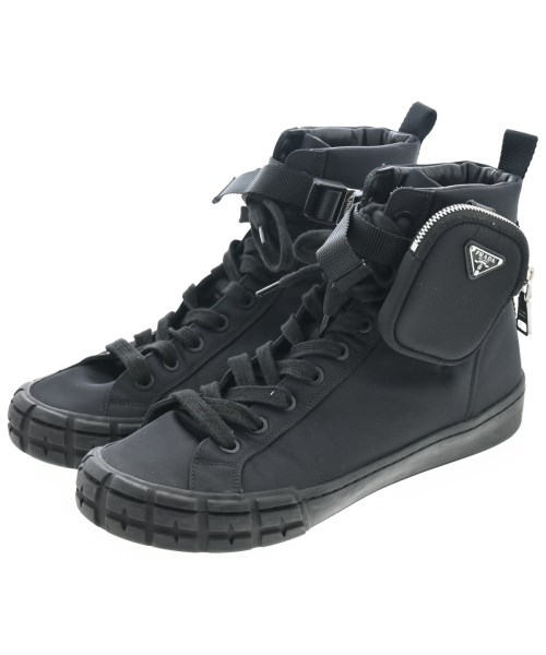 PRADA(プラダ)スニーカー 黒 サイズ:8 1/2(28cm位)/2200593860052