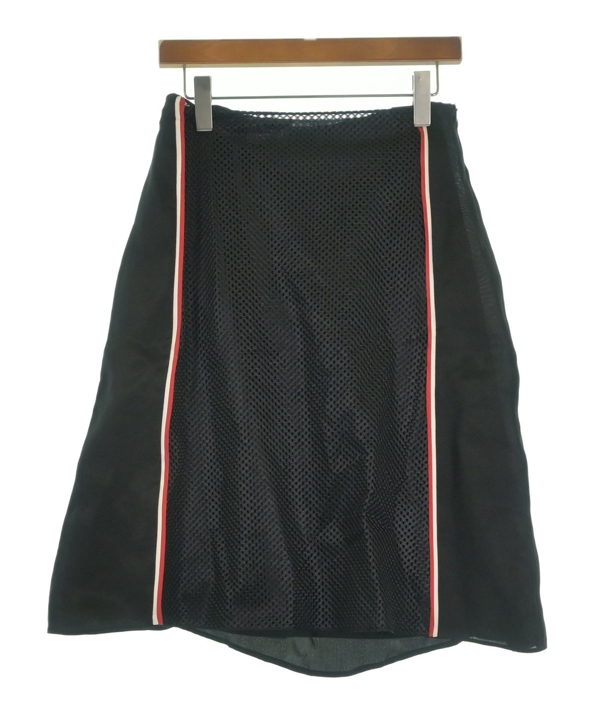 【PRADA】ひざ丈スカート PRADA（プラダ）ひざ丈スカート 黒 サイズ:40(M位) レディース