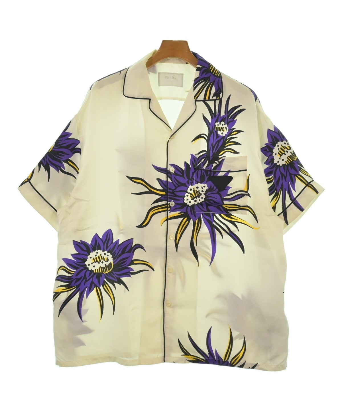 PRADA（プラダ）カジュアルシャツ 白 サイズ:M メンズ/2200595878086