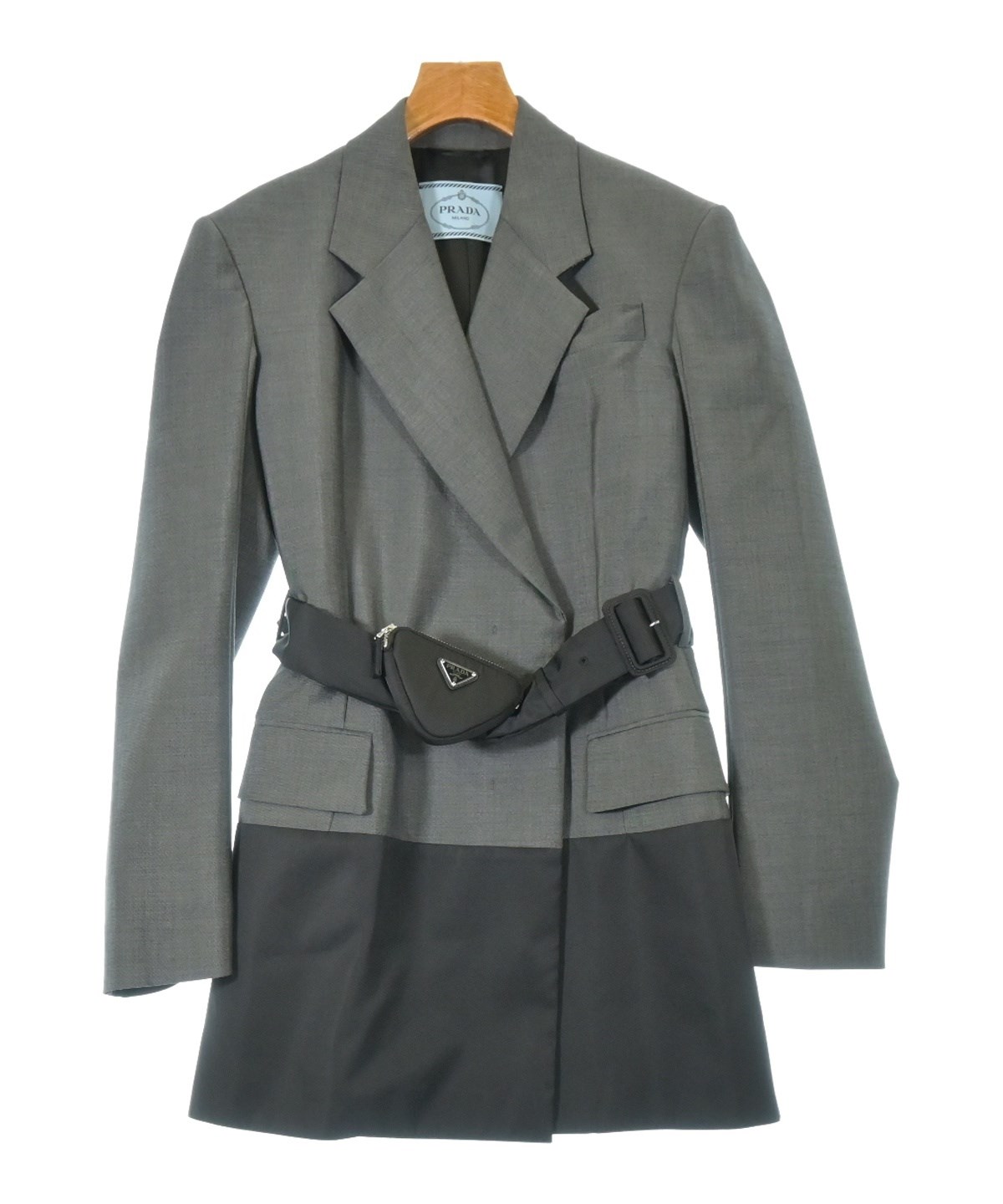 PRADA（プラダ）テーラードジャケット グレー サイズ:40(M位