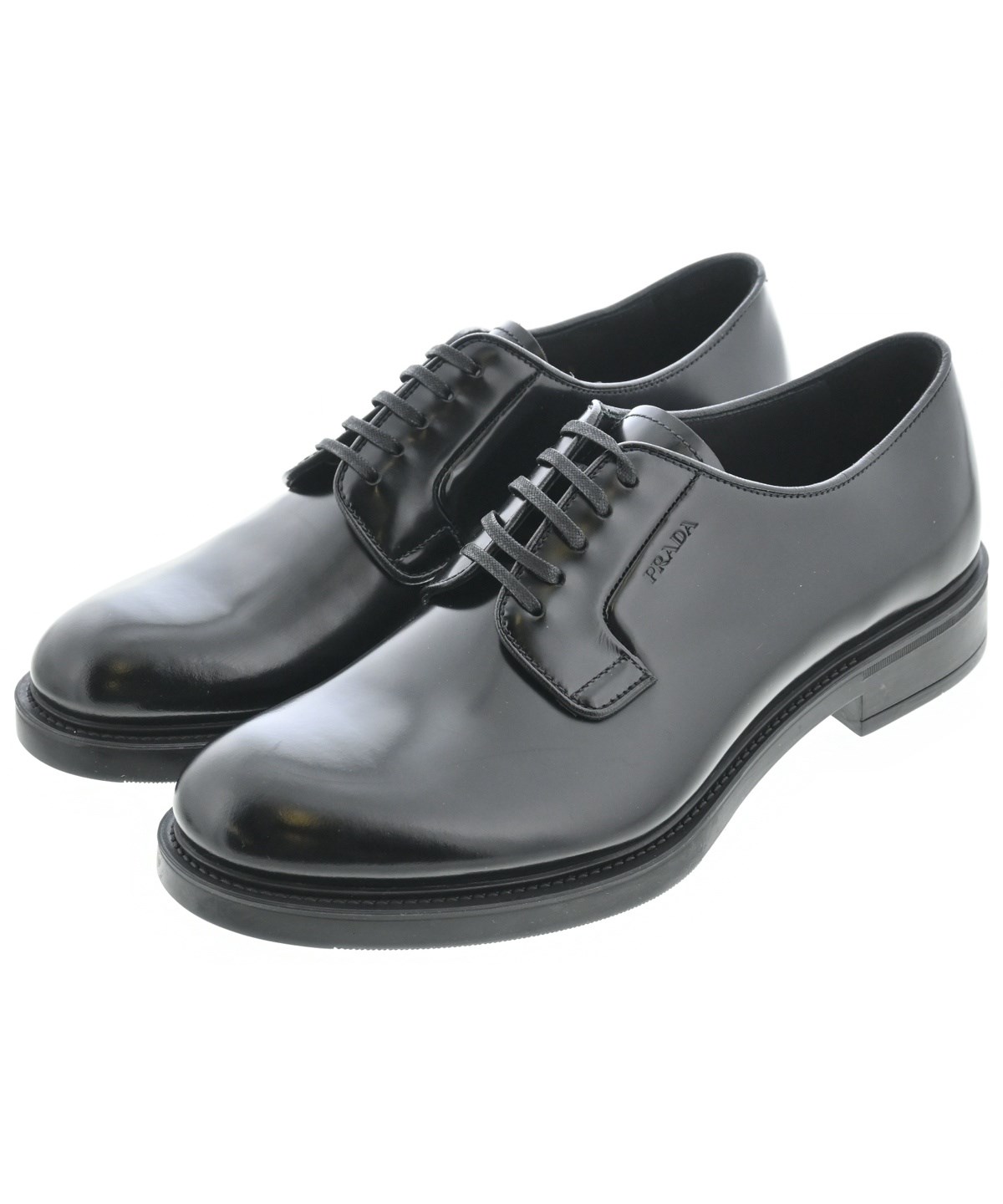PRADA ドレスシューズ PRADA（プラダ）ビジネス・ドレスシューズ 黒 サイズ:7 1/2(27.5