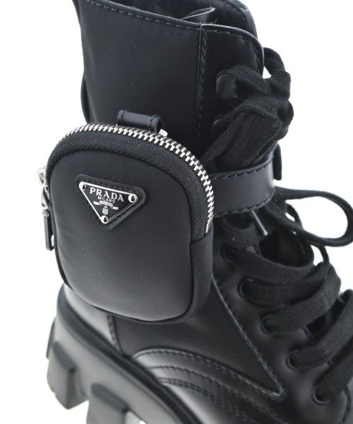 PRADA（プラダ）ブーツ 黒 サイズ:7(27cm位) メンズ/2200590795012