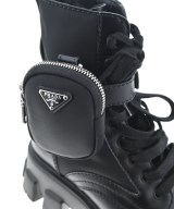 PRADA（プラダ）ブーツ 黒 サイズ:7(27cm位) メンズ/2200590795012