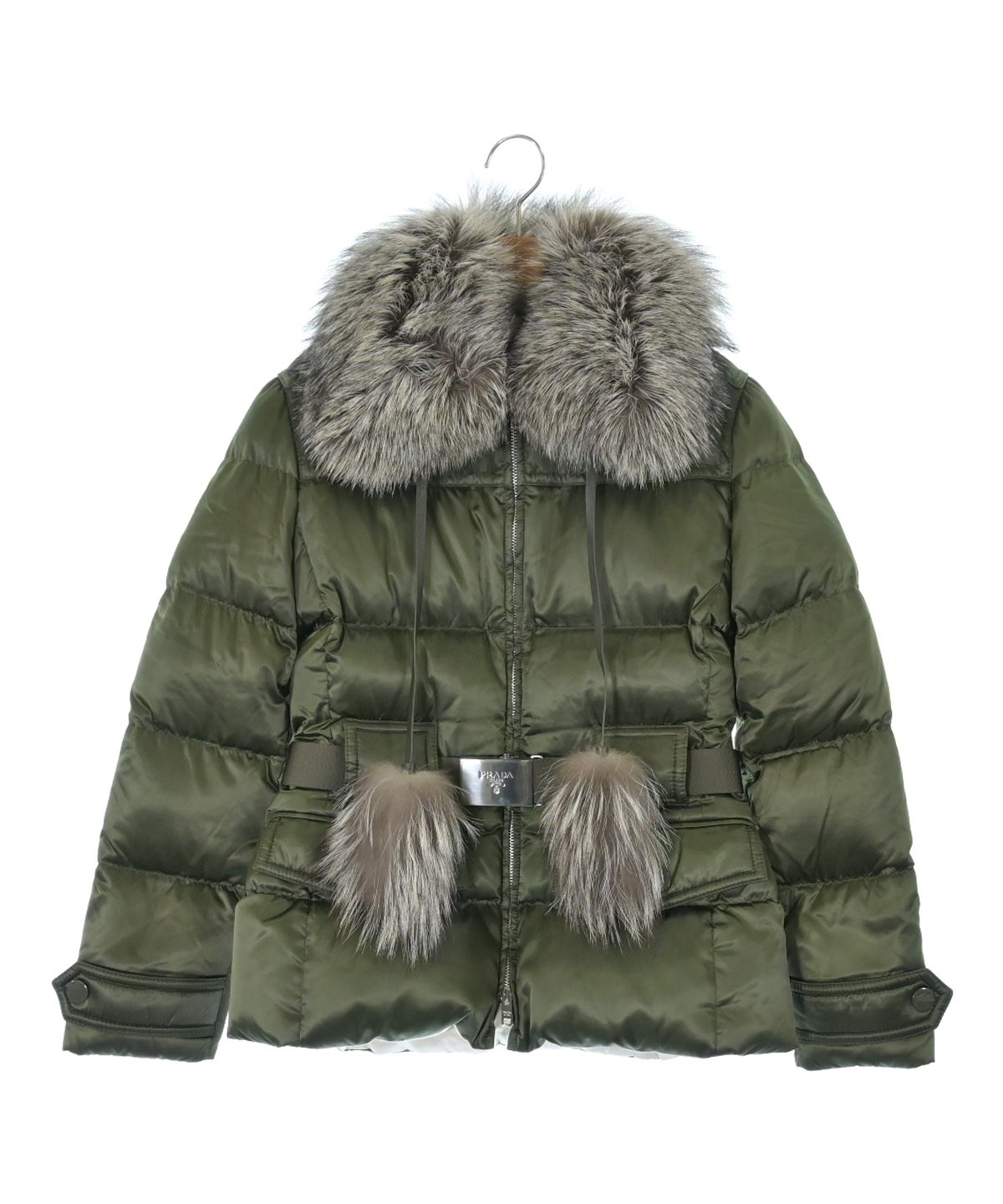 は*と様 PRADA カーキ ダウンジャケット　‼︎本日限定価格‼︎ は*と様 PRADA カーキ ダウンジャケット ‼︎本日限定価格‼︎ - メルカリ