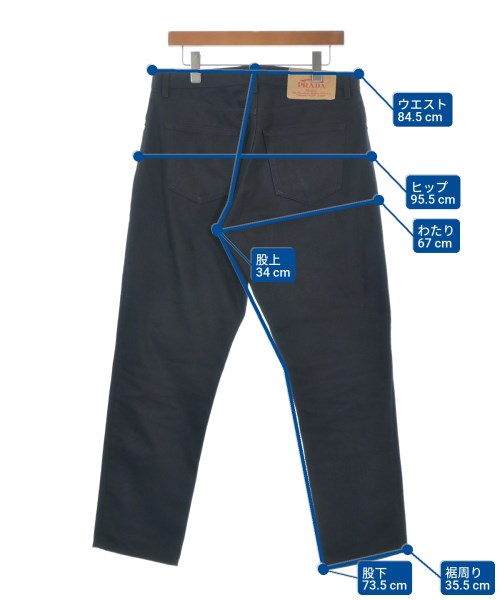 PRADA（プラダ）デニムパンツ 黒 サイズ:32(L位) メンズ/2200548730010