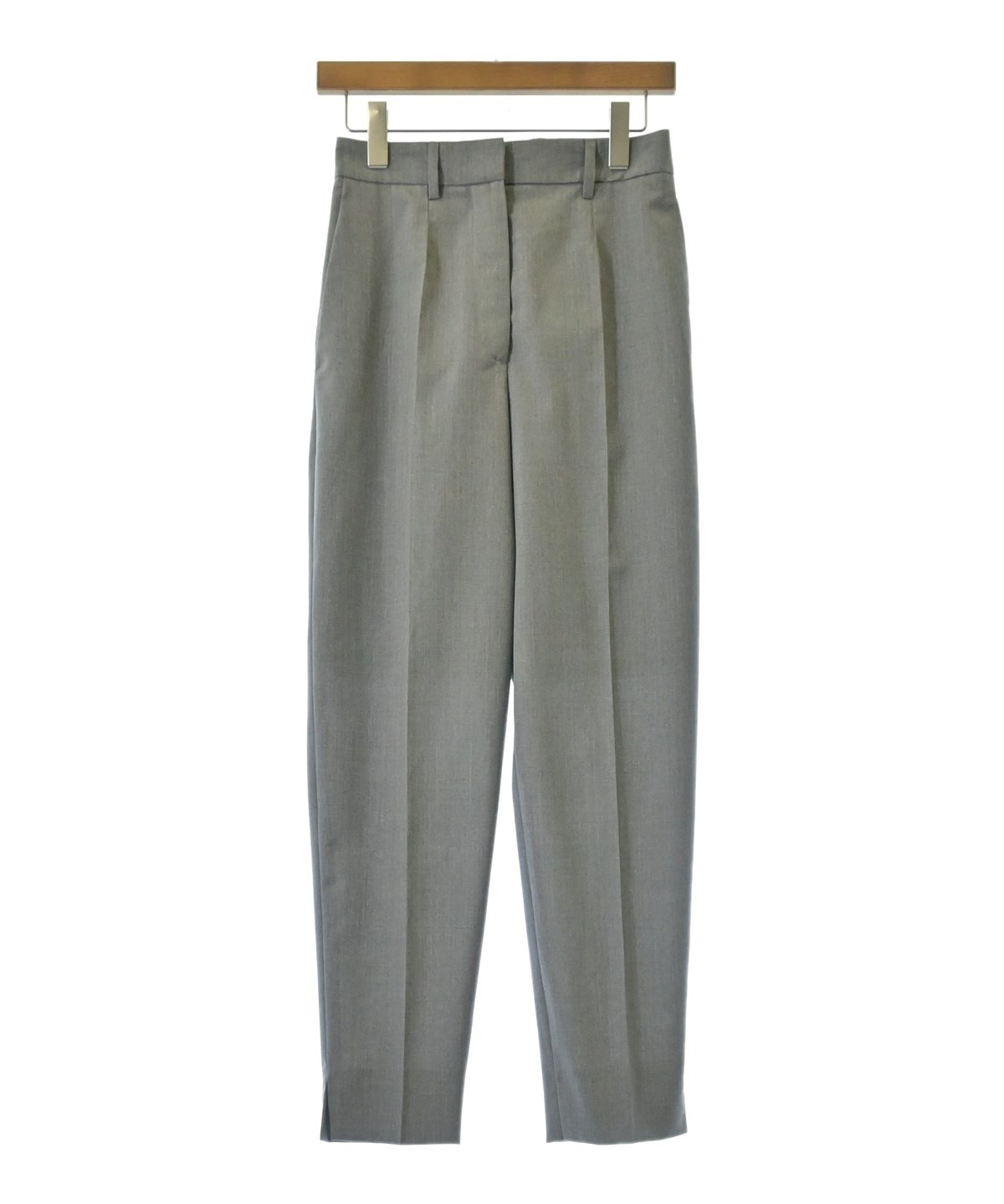 PRADA　グレー　ワイドストレートスラックス　24ss aw PRADA（プラダ）スラックス グレー サイズ:38(S位) レディース