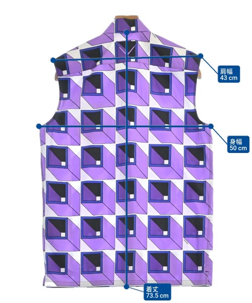 PRADA（プラダ）カジュアルシャツ 紫 サイズ:37(XS位) メンズ/2200621929027