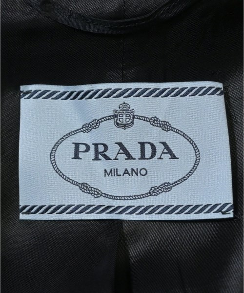 PRADA（プラダ）ステンカラーコート 黒 サイズ:42(M位) レディース/2200621808018