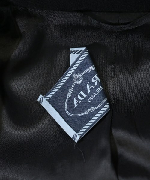 PRADA（プラダ）ステンカラーコート 黒 サイズ:42(M位) レディース/2200621808018