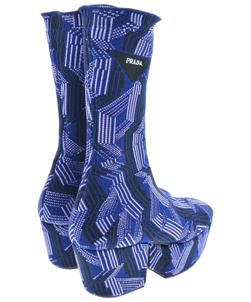 PRADA（プラダ）ブーツ 紺 サイズ:EU40(26.5cm位) レディース/2200622402574