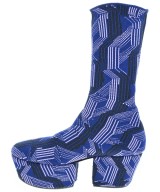 PRADA（プラダ）ブーツ 紺 サイズ:EU40(26.5cm位) レディース/2200622402574