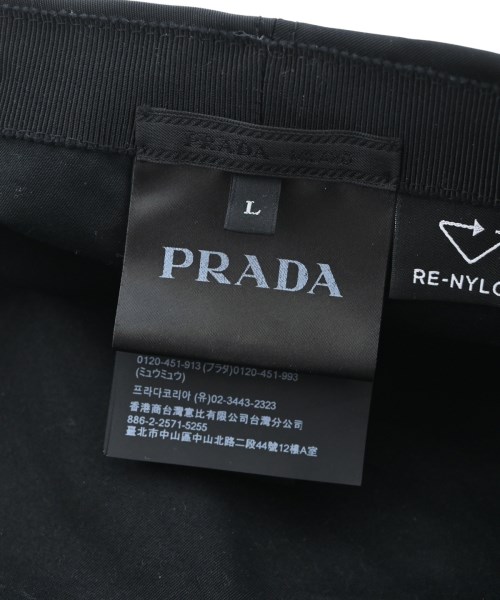 PRADA（プラダ）ハンチング・ベレー帽 黒 サイズ:L メンズ/2200622857060