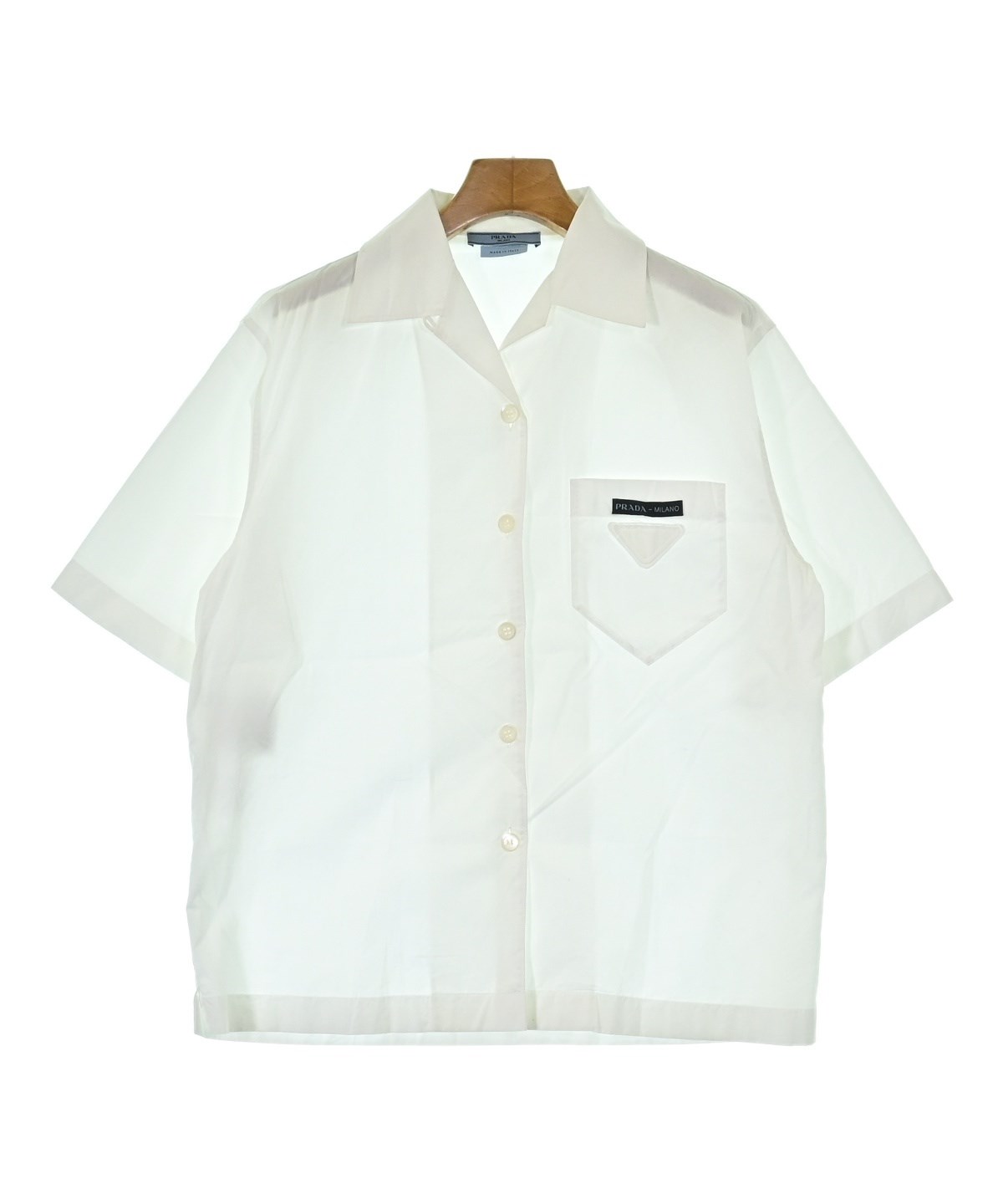 PRADA（プラダ）カジュアルシャツ 白 サイズ:36(XS位) レディース