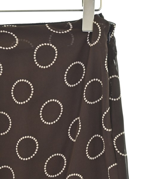 PRADA（プラダ）ひざ丈スカート 茶 サイズ:38(S位) レディース/2200623073025
