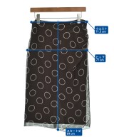 PRADA（プラダ）ひざ丈スカート 茶 サイズ:38(S位) レディース/2200623073025