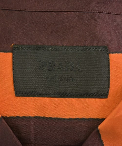 PRADA（プラダ）カジュアルシャツ オレンジ サイズ:M メンズ/2200624316091