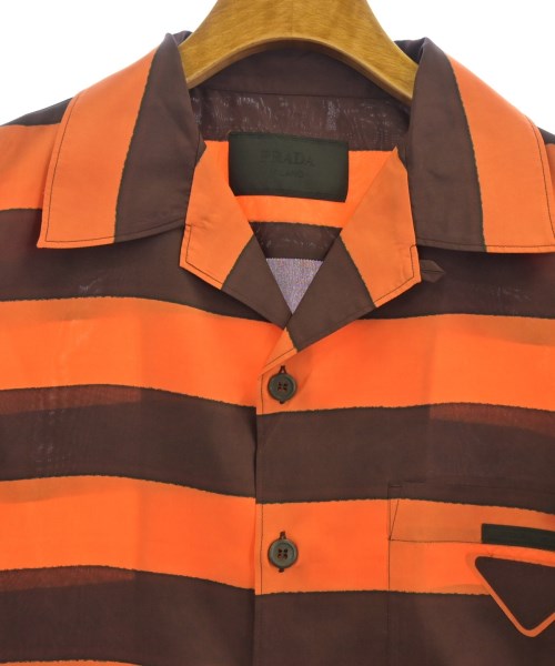 PRADA（プラダ）カジュアルシャツ オレンジ サイズ:M メンズ/2200624316091