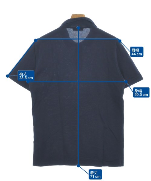 PRADA（プラダ）ポロシャツ 紺 サイズ:L メンズ/2200625701100