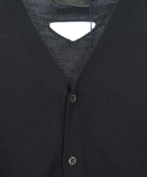 PRADA（プラダ）カーディガン 黒 サイズ:48(L位) メンズ/2200625706044