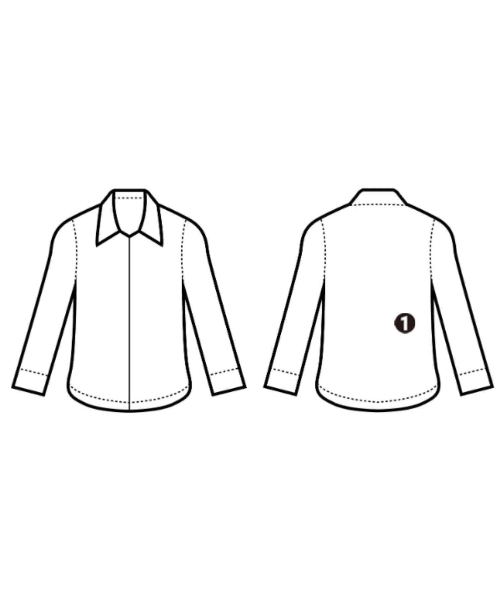 PRADA（プラダ）ドレスシャツ 黒 サイズ:36(XS位) レディース/2200626330057