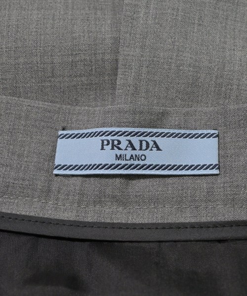 PRADA（プラダ）ひざ丈スカート グレー サイズ:36(XS位) レディース/2200627608018
