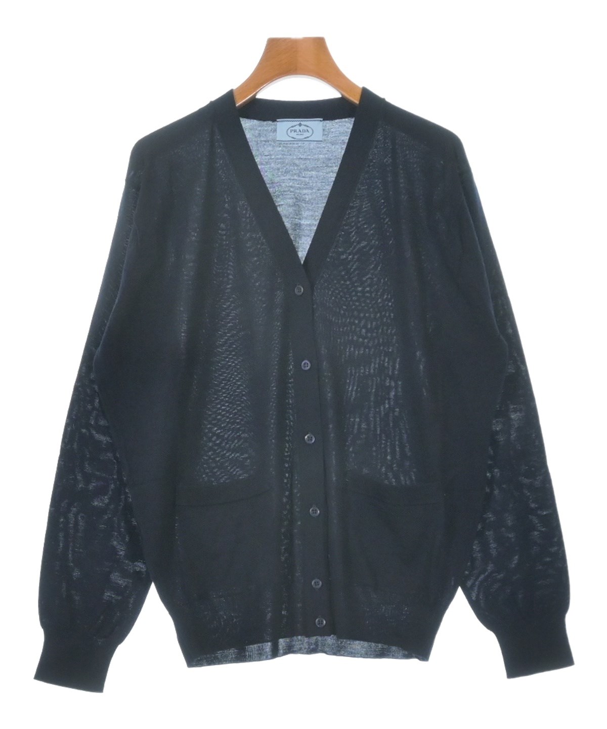 PRADA（プラダ）カーディガン 紺 サイズ:38(S位) レディース