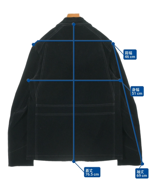 PRADA（プラダ）ブルゾン 黒 サイズ:48(L位) メンズ/2200628047014