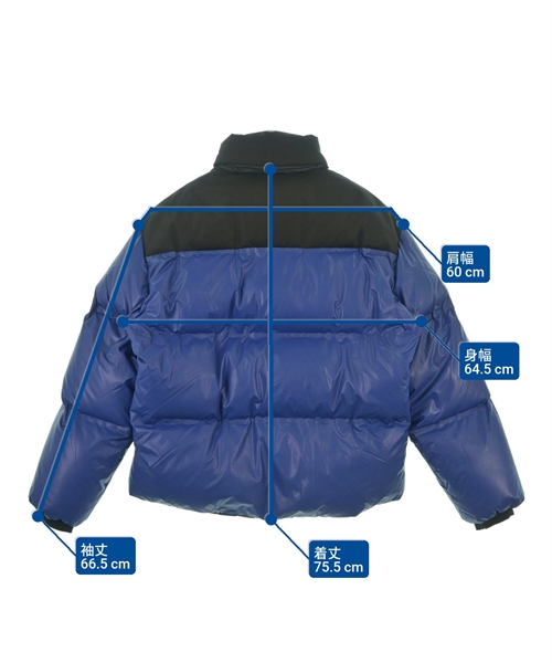 PRADA（プラダ）ダウンジャケット/ダウンベスト 青 サイズ:L メンズ/2200628047069