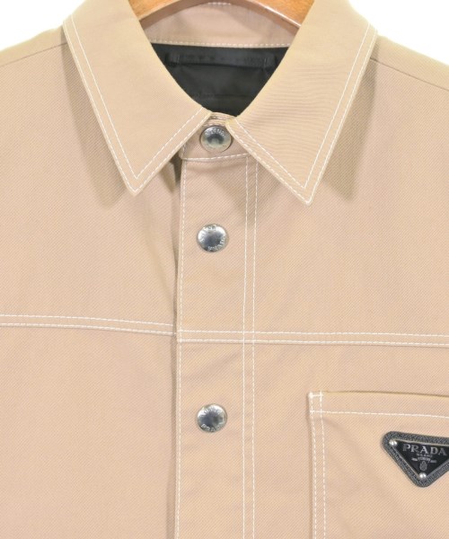 PRADA（プラダ）カジュアルシャツ ベージュ サイズ:M メンズ/2200628566058
