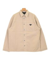 PRADA（プラダ）カジュアルシャツ ベージュ サイズ:M メンズ/2200628566058