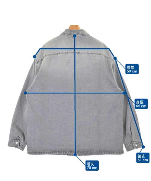 PRADA（プラダ）デニムジャケット グレー サイズ:L メンズ/2200628566065