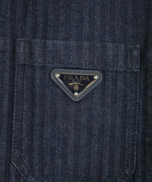 PRADA（プラダ）カジュアルシャツ 紺 サイズ:L メンズ/2200628264015