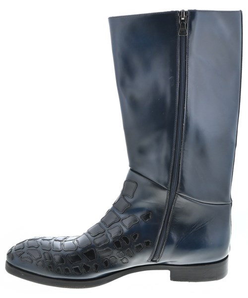 PRADA（プラダ）ブーツ 紺 サイズ:UK9(27.5cm位) メンズ/2200629523029