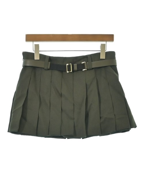 PRADA（プラダ）ミニスカート カーキ サイズ:38(S位) レディース/2200629825192